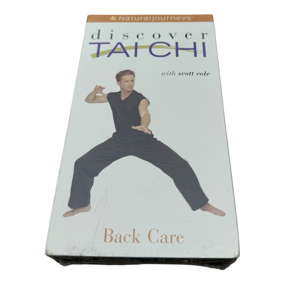 Discover Tai Chi Back Care Scott Cole VHS 2002 Natural Journeys NEW SEALED